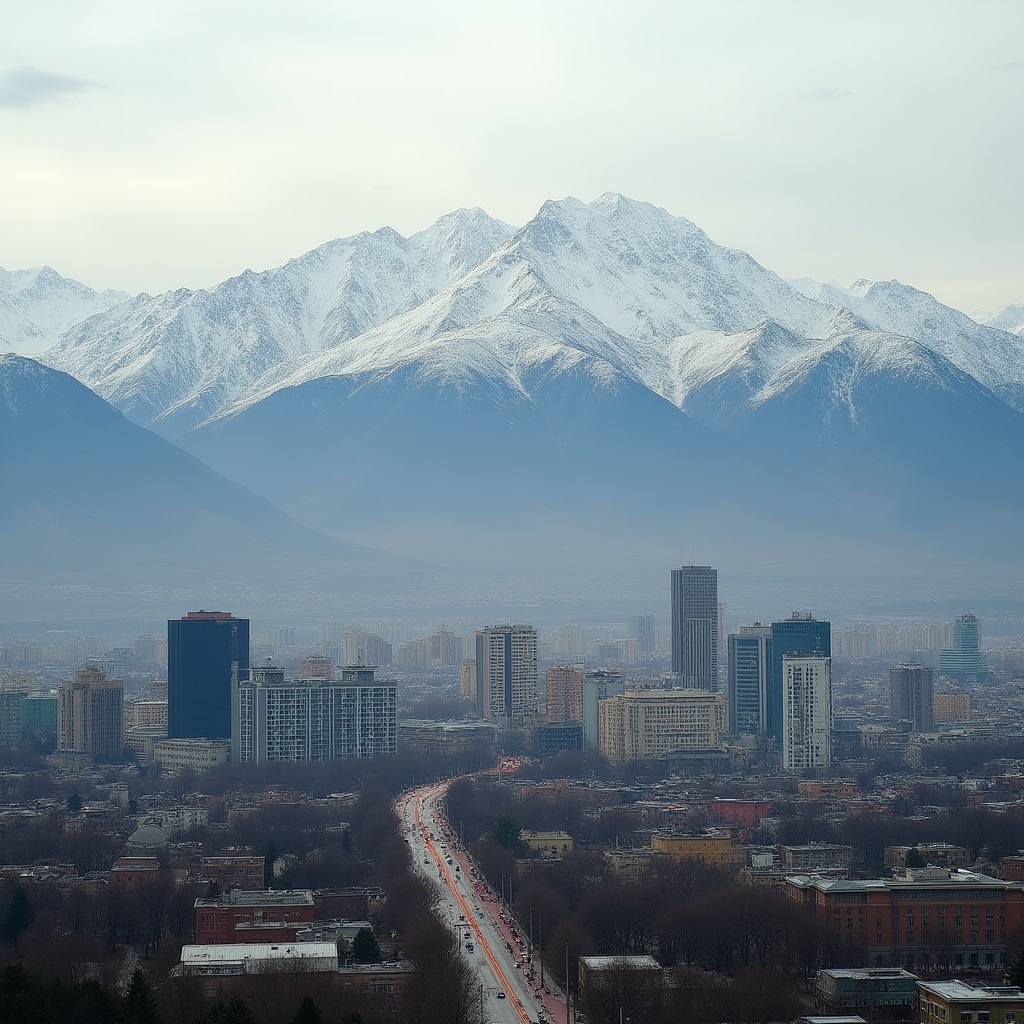 Алматы с горами на фоне — площадки для тимбилдингов
